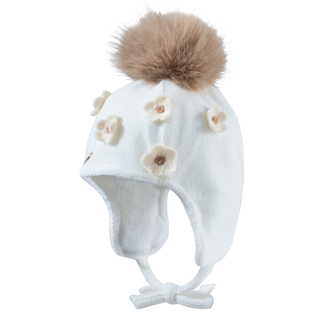 HAT FLEECE FLOWERS