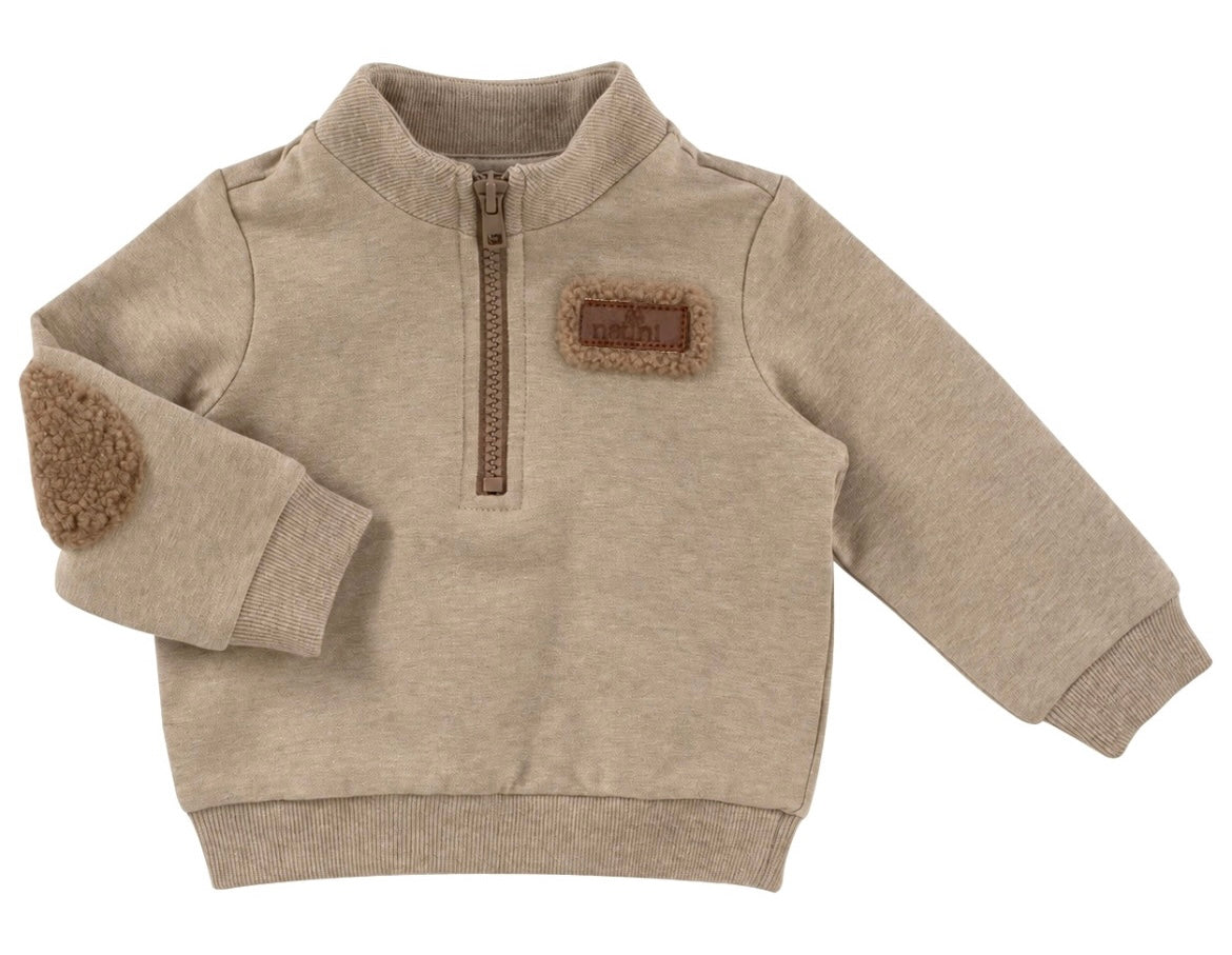 SWEATER ZIPPER TEDDY