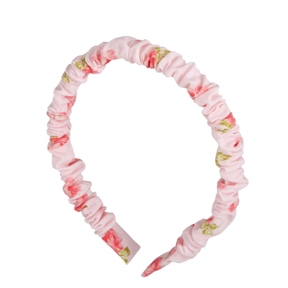 BANDEAU À CHEVEUX FLEUR ROSE