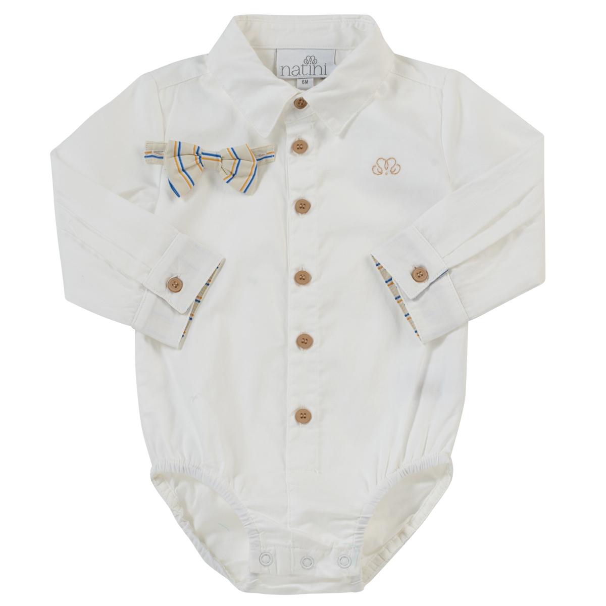 BODYSHIRT PIERROT NŒUD RAYURES