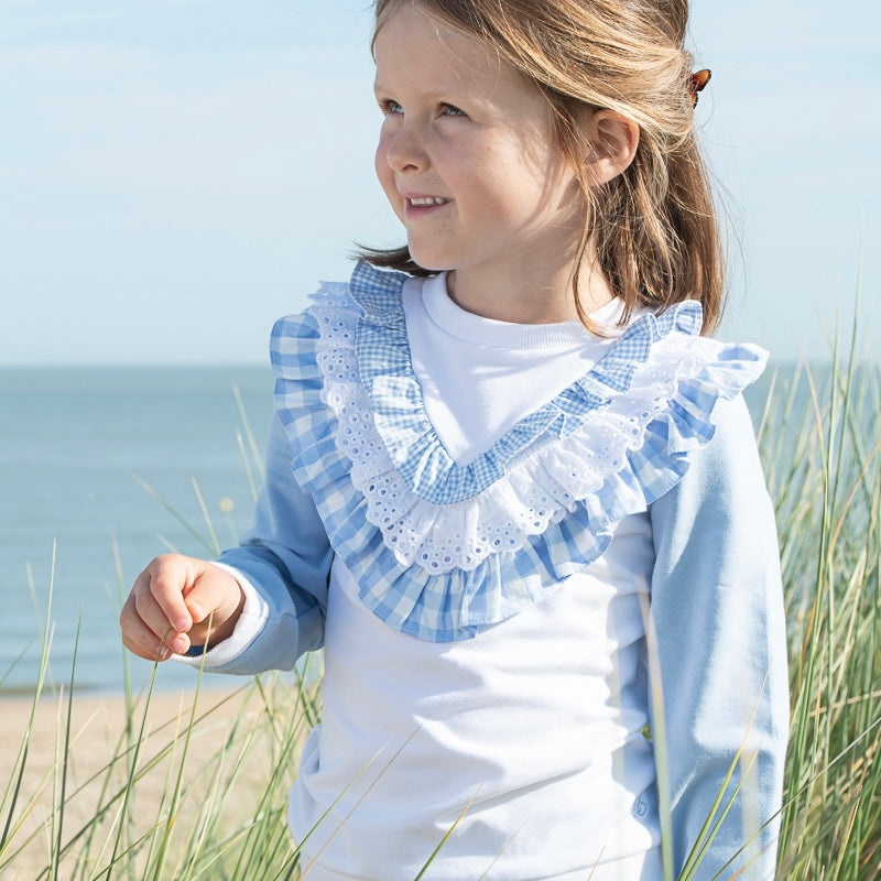 SWEATER RUFFLE VICHY