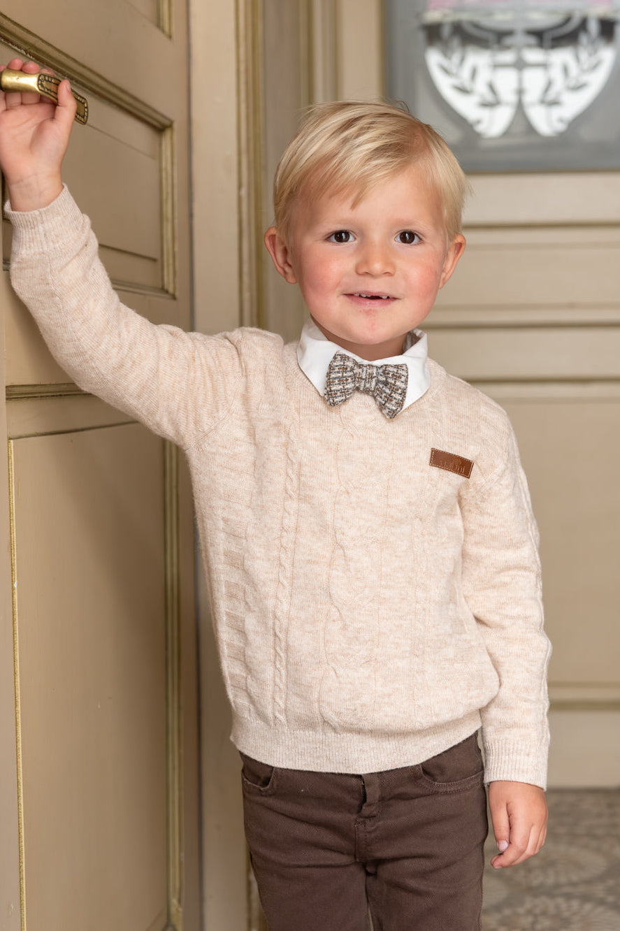 SHIRT PIERROT BOW SQUARE