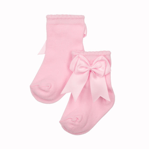 CHAUSSETTES NOEUD ROSE