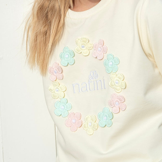 SWEATER FLOWER PASTEL