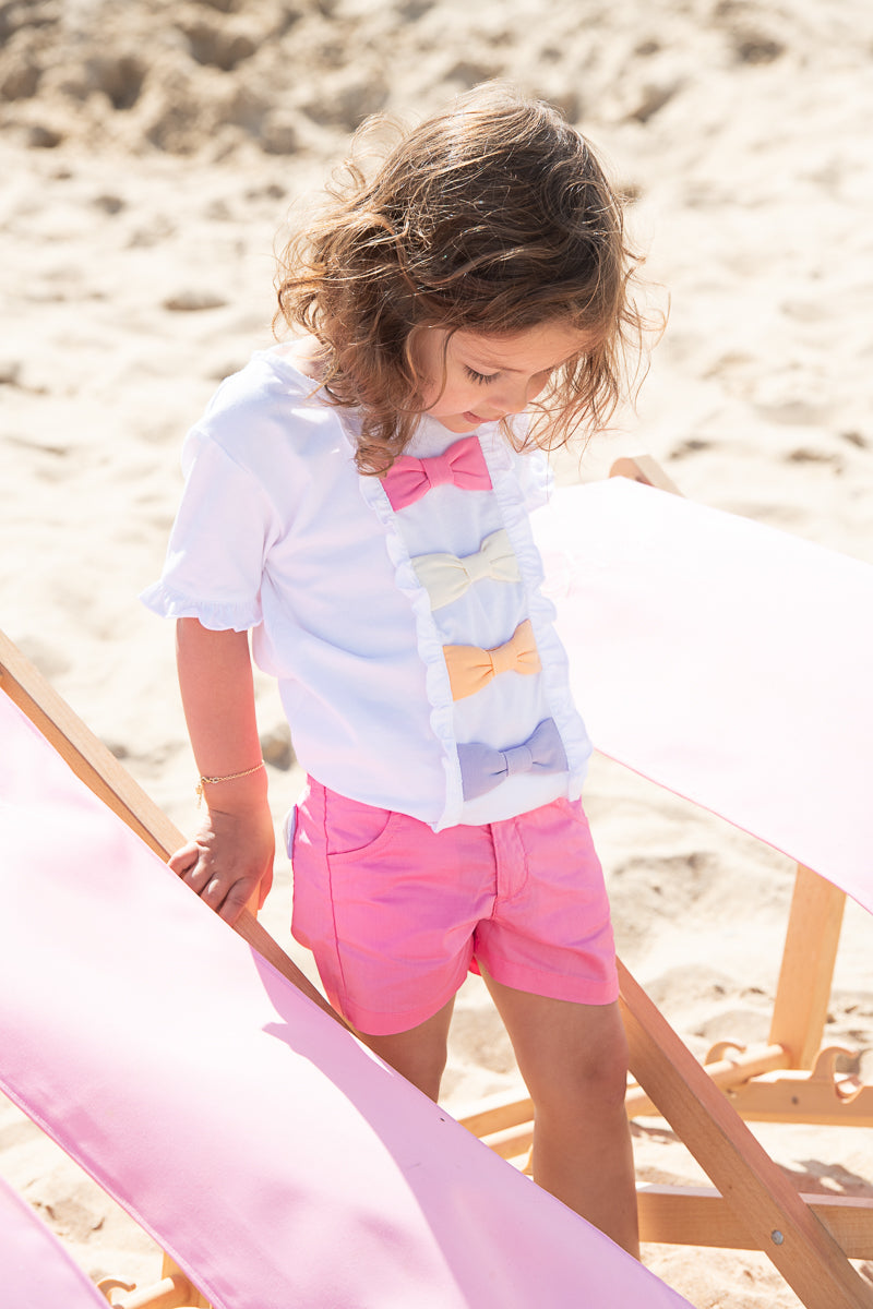T-SHIRT RUFFLE BOW