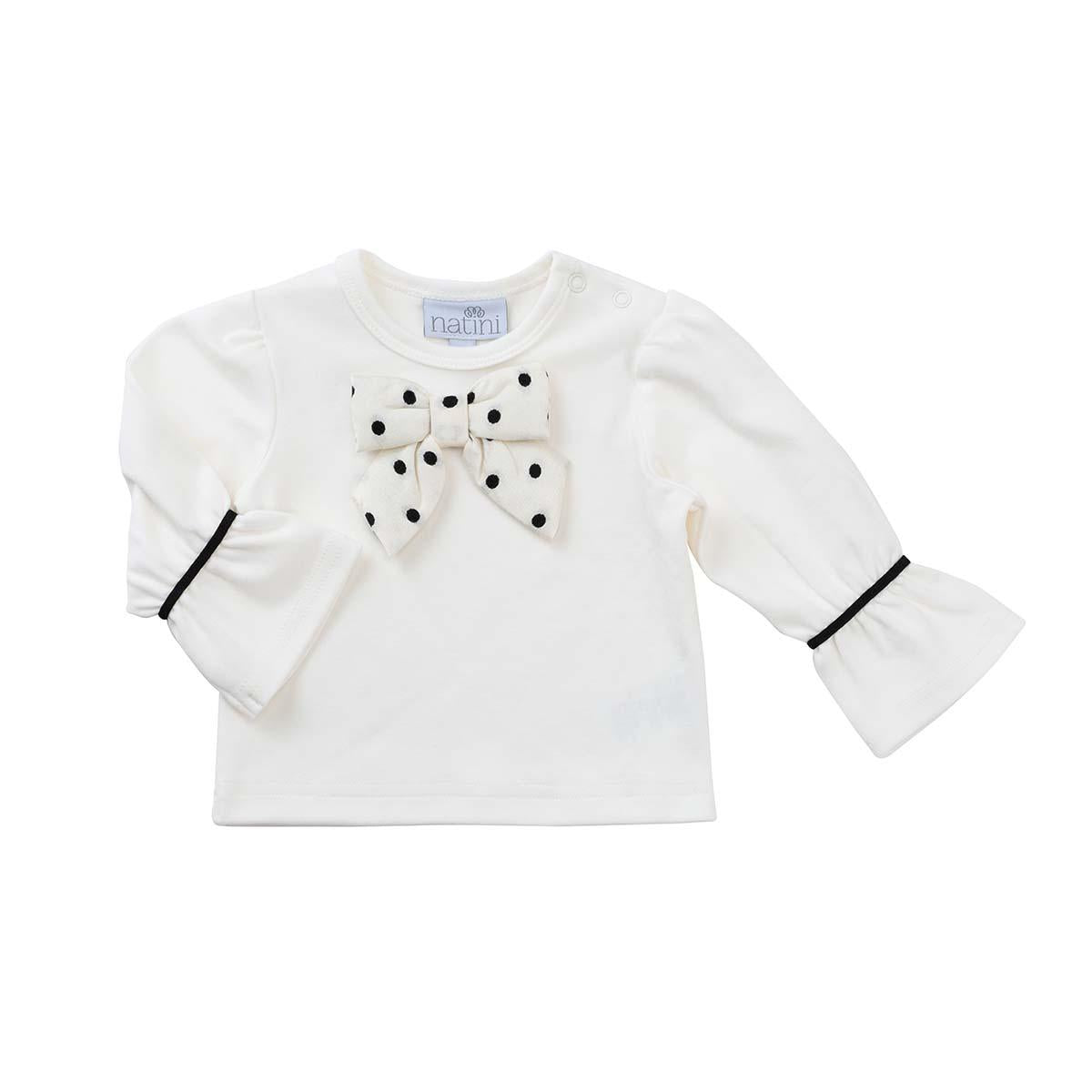 T SHIRT BOW DOTS