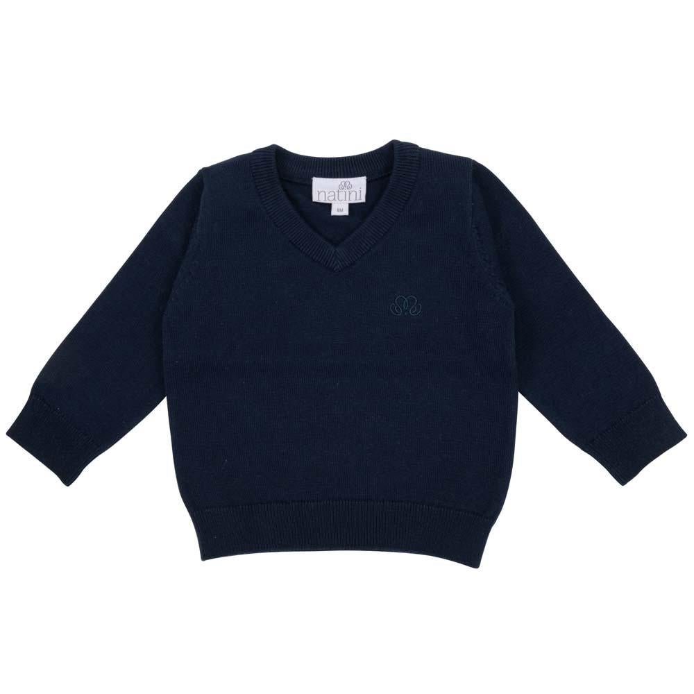 V-PULL COTTON DARK BLUE