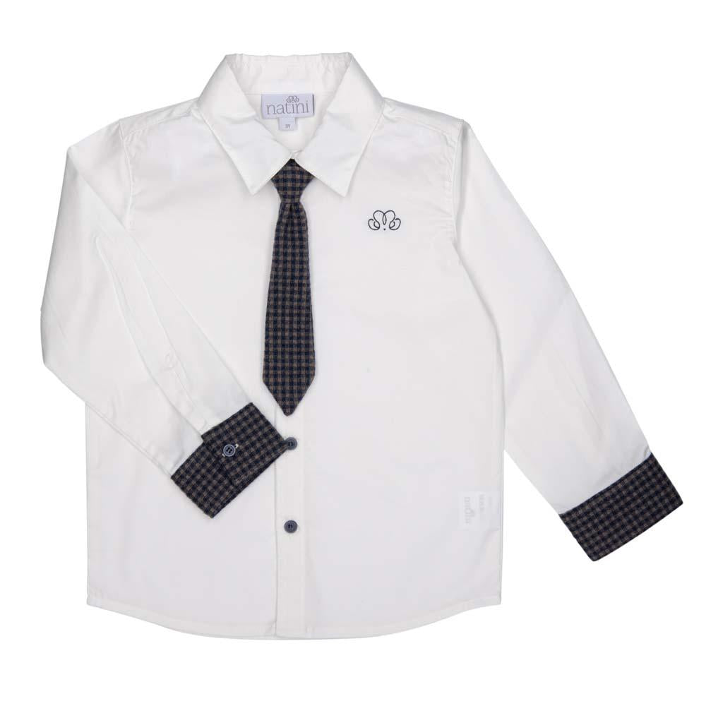 SHIRT PIERROT TIE VICHY