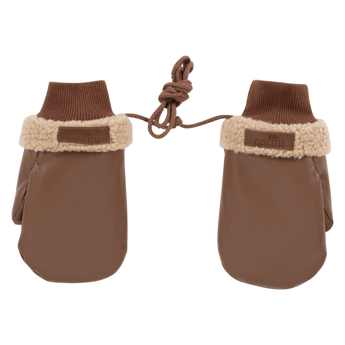 MITTENS LEATHER TEDDY