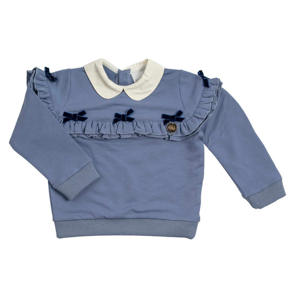 SWEATER RUFFLE BOW