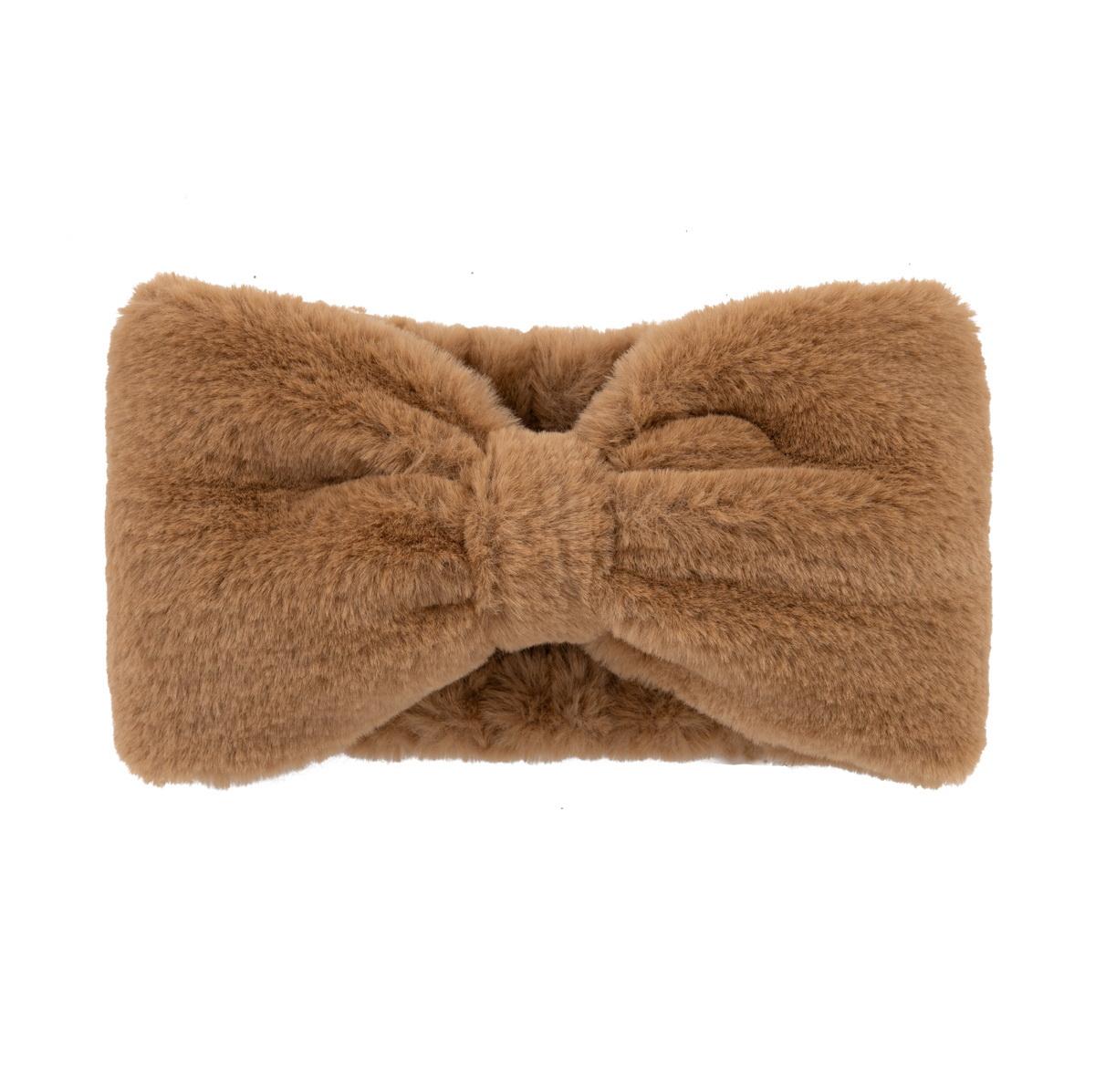 HEADBAND FUR BOW