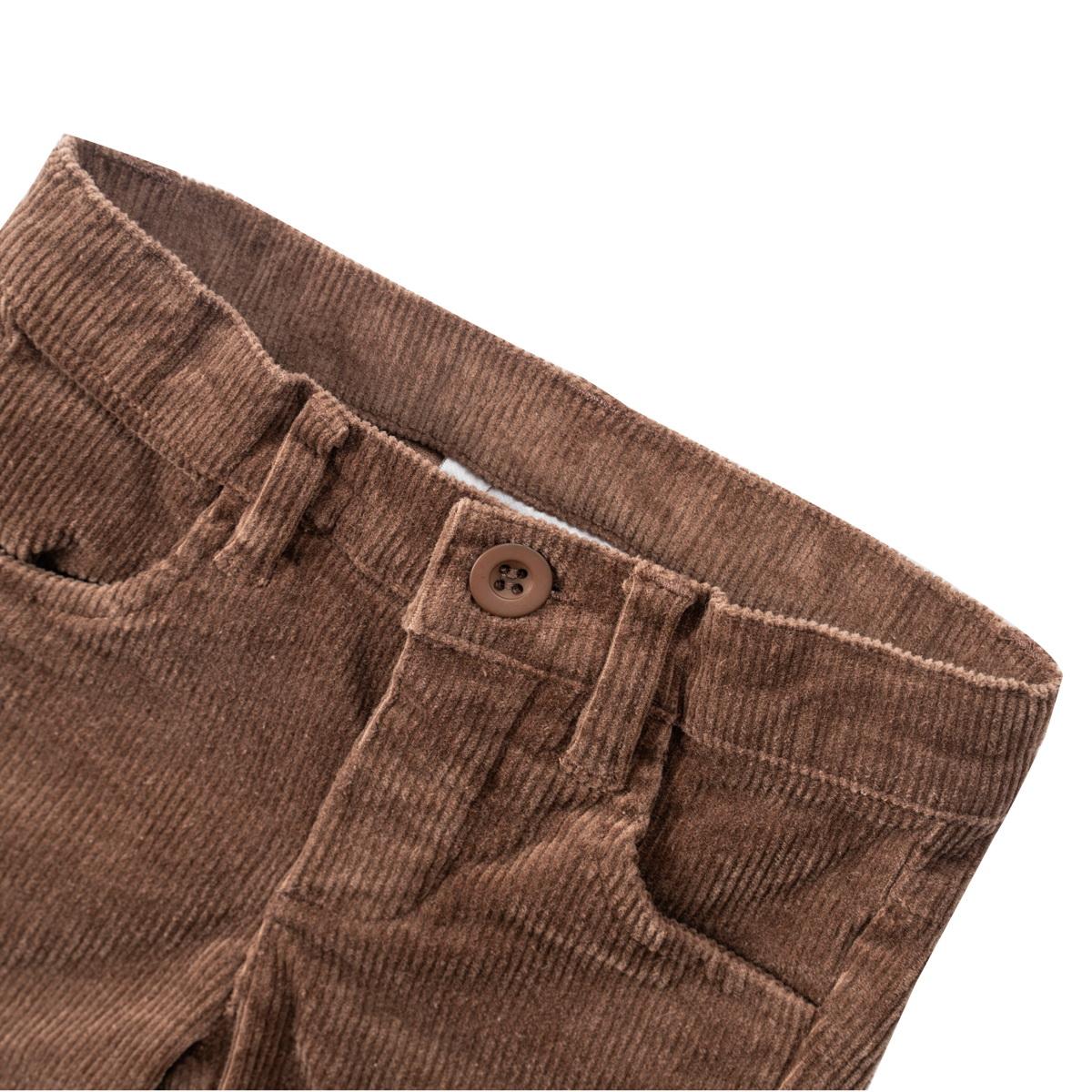 PANTALON CÔTELÉ HARVEY MARRON FONCÉ