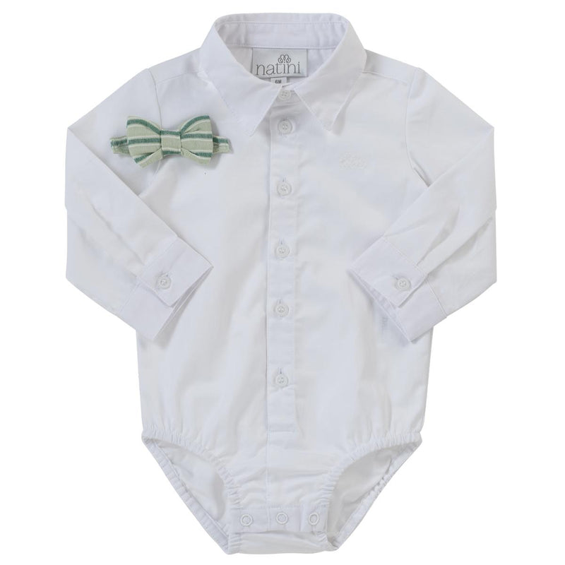 BODYSHIRT PIERROT BOW STRIPES GREEN