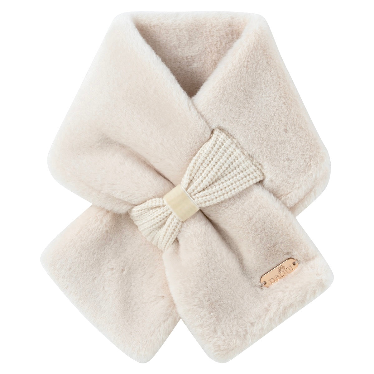 SCARF FUR BOW