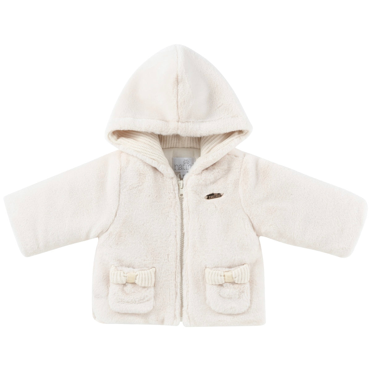 JACKET FUR BOW