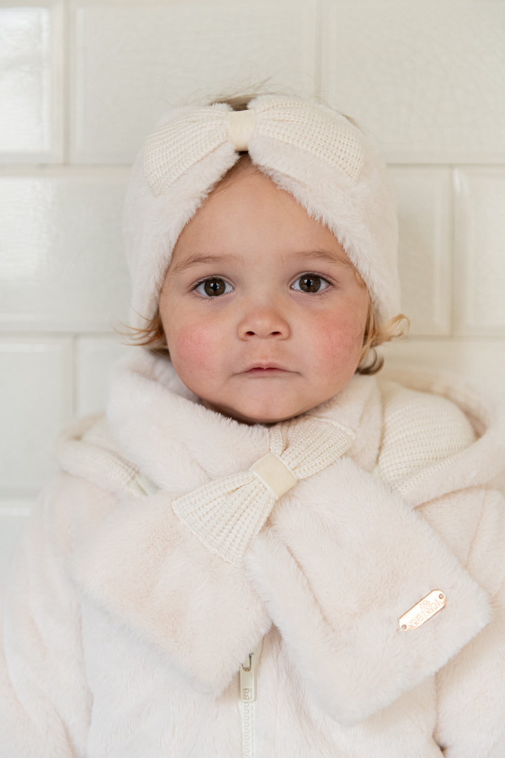 HEADBAND FUR BOW