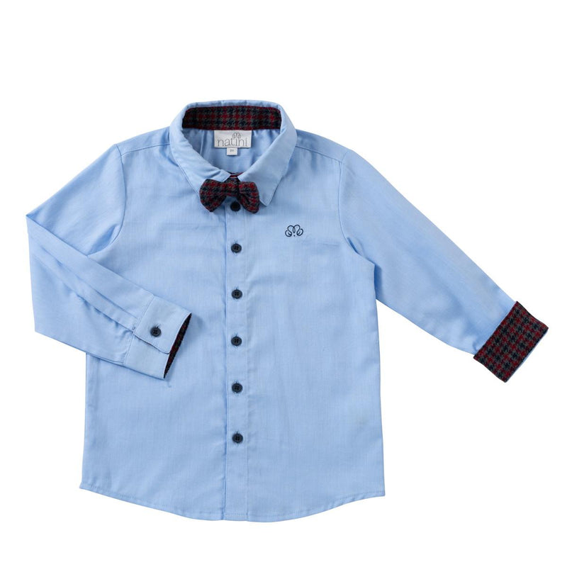 SHIRT PIERROT BOW VICHY