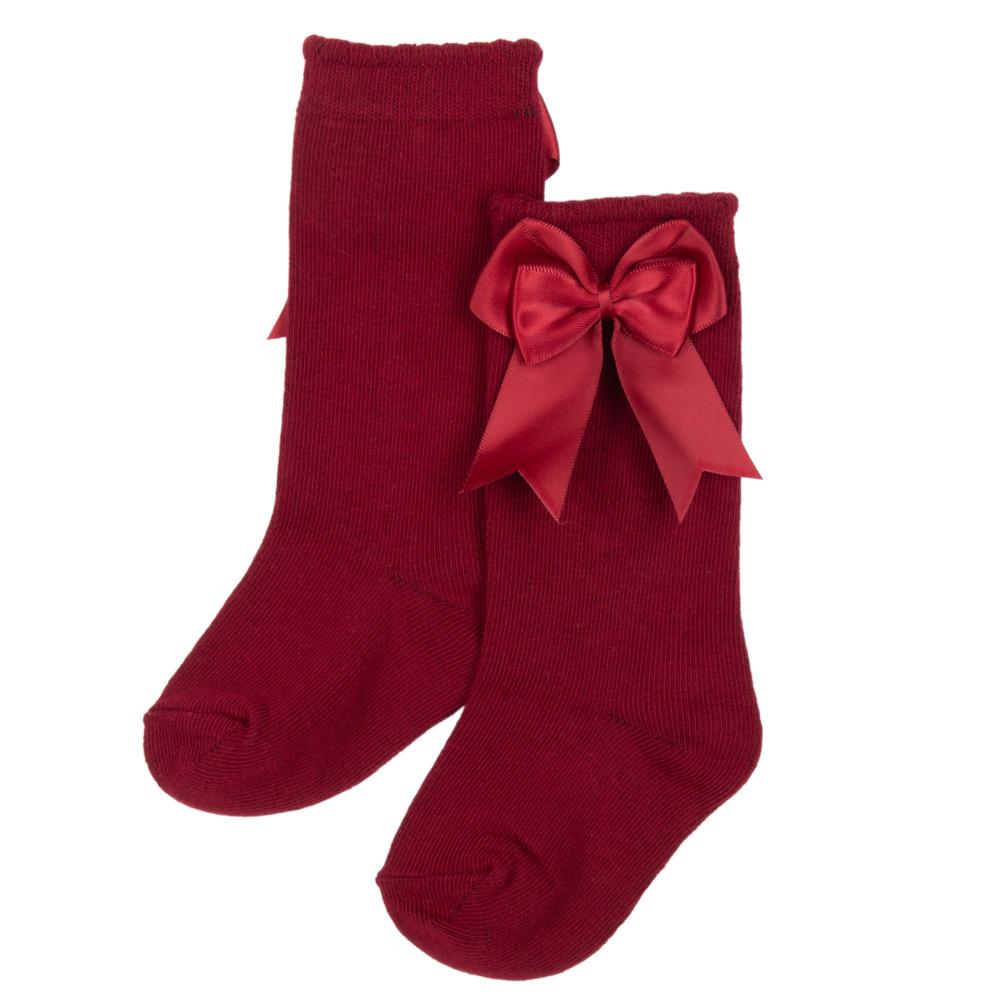 KNEE SOCKS GIRL BORDEAUX