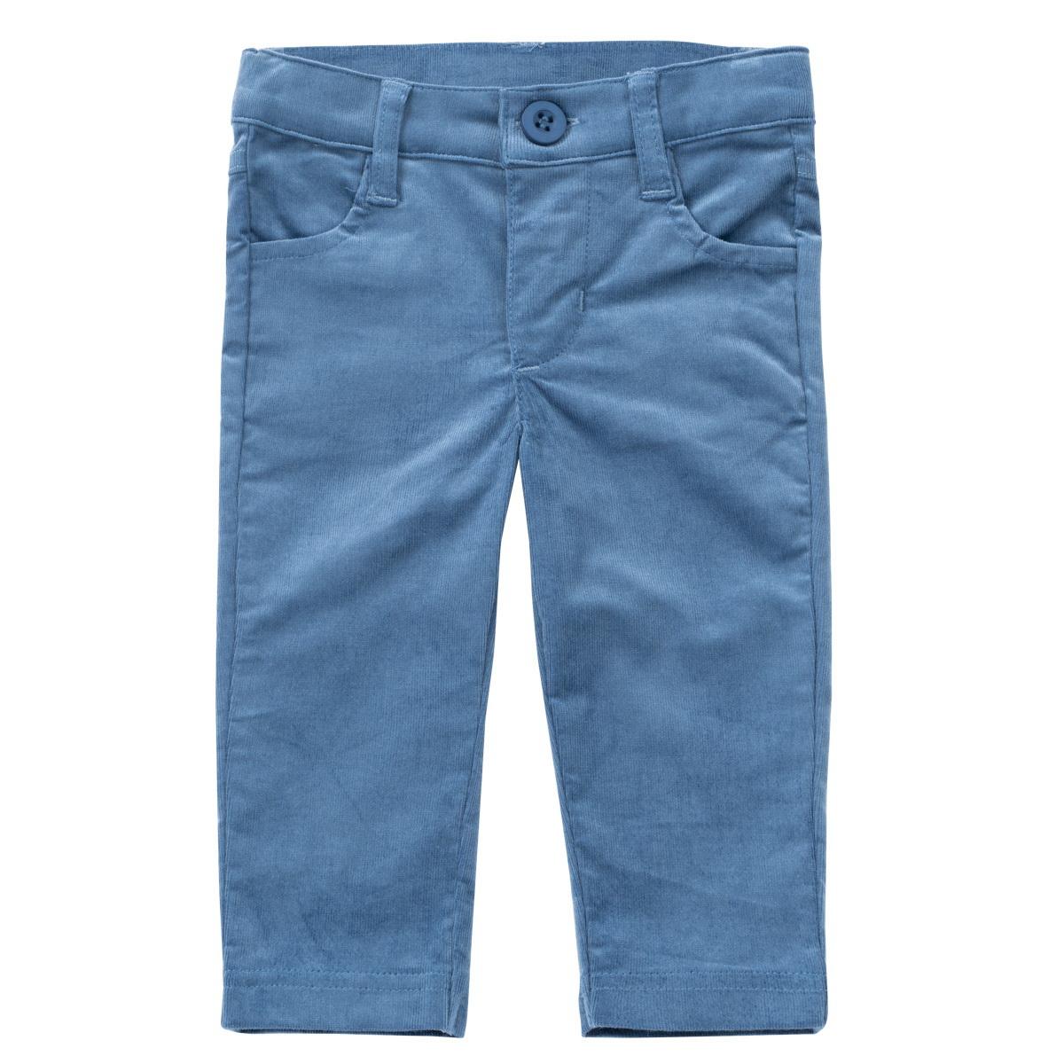 PANTALON JEANS CÔTELÉ BLEU