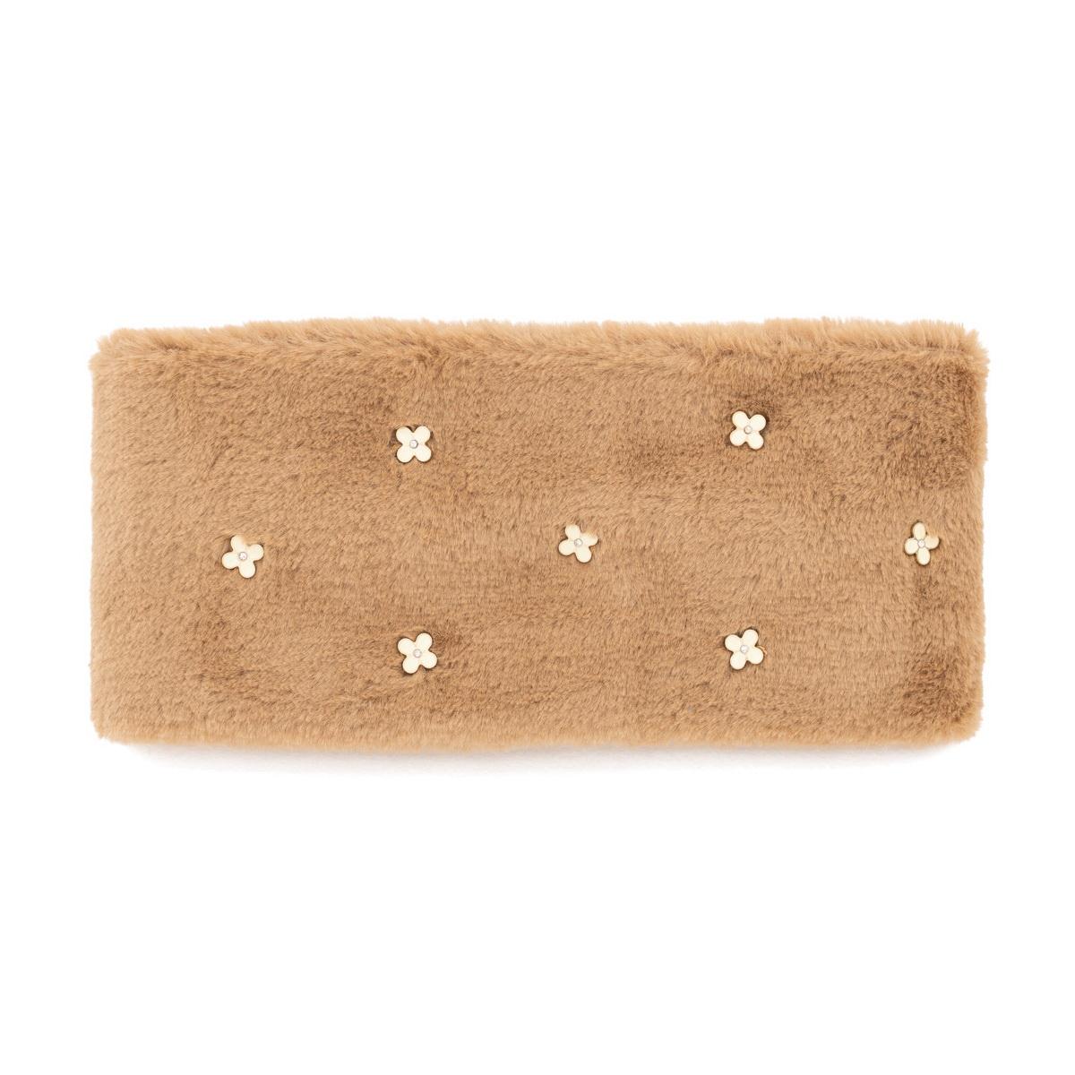 BANDEAU FOURRURE FLEURS