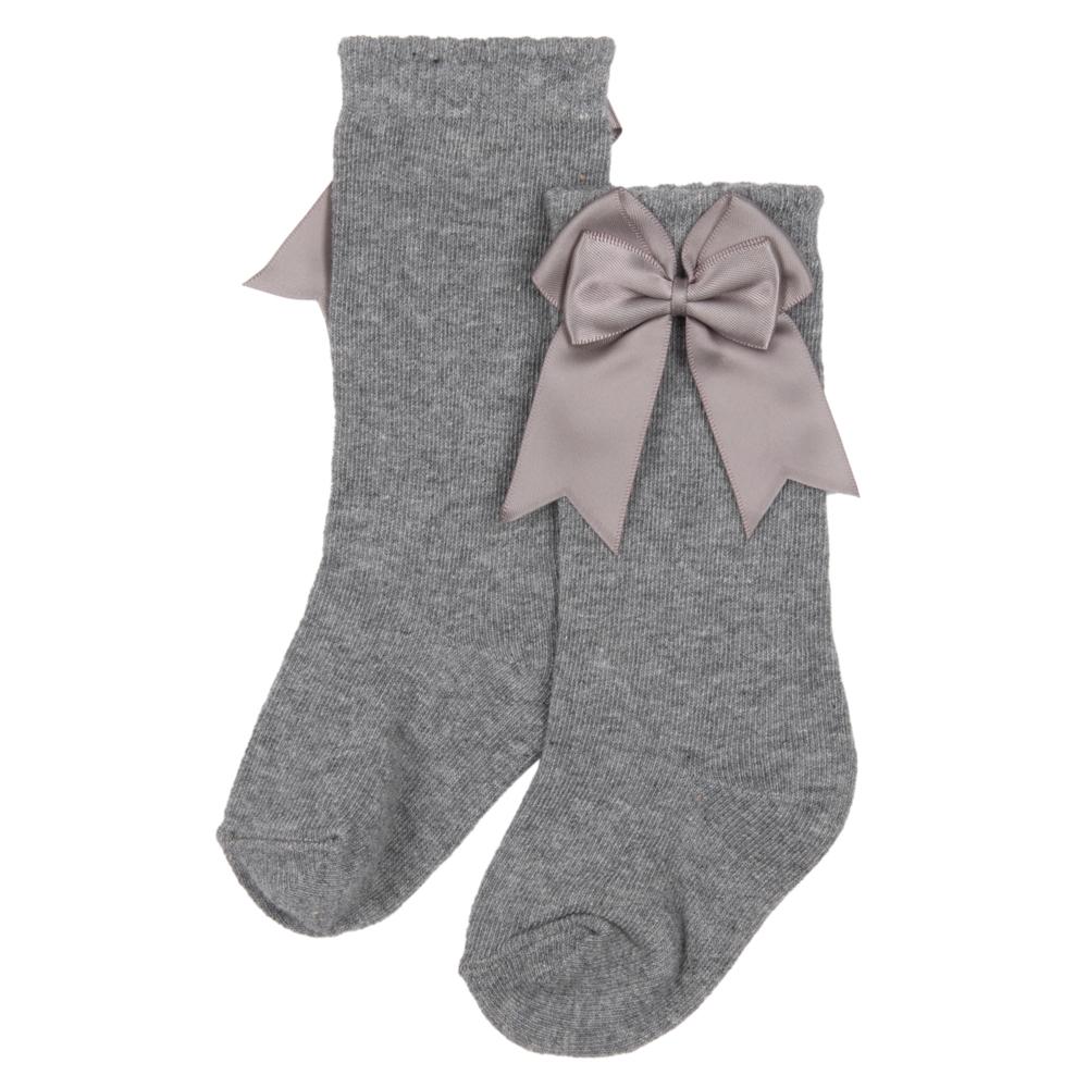KNEE SOCKS GIRL GREY